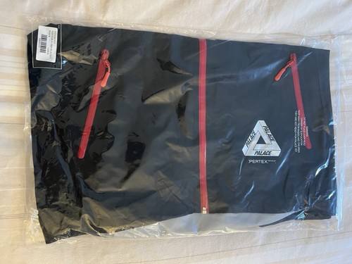Palace BLACK PERTEX 3L ARMOR JACKET Men’s Size Large Waterproof Shell - Picture 9 of 11