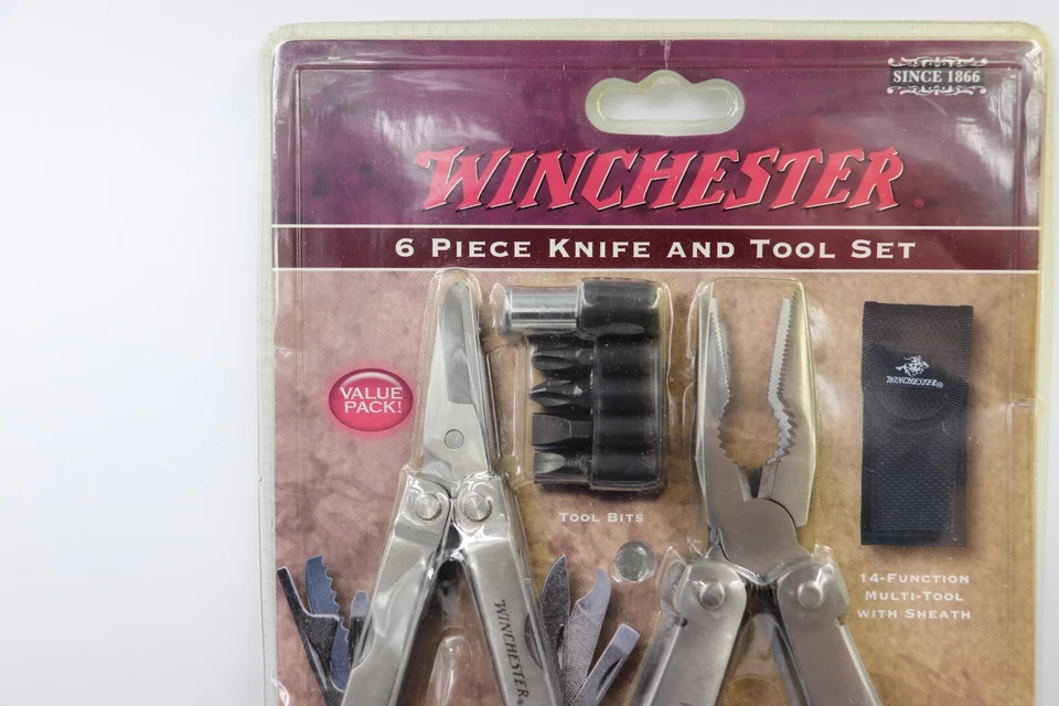 Winchester Juego de 6 piezas de cuchillos y herramientas brocas, multiherramientas, cuchillos de bolsillo Foto 3 de 4