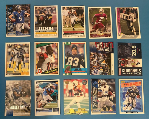 Lote de 75 tarjetas de fútbol surtido estrellas de la corte novatos arroz marino rodgers (376) - Imagen 6 de 6