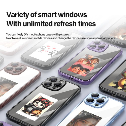 Ink Screen Smart abnehmbare Hülle für iPhone15 15Pro Bilder NFC Übertragung - Bild 6 von 13