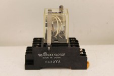 Omron MY4 Relay with Base PYC-A1 (Lot Of 5)