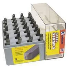 NEW CH HANSON 20300 USA MADE  1/4" STEEL  LETTERS STAMP MARKING SET 5499389