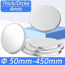 Stainless Steel Discs Metal Flat Circle 50mm 100mm - 450mm Diameter 4mm Thick
