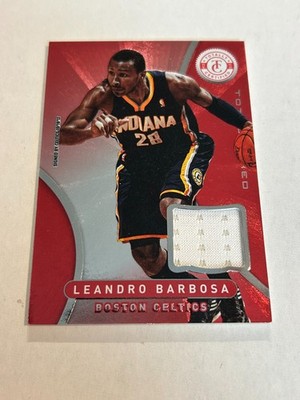 2012-13 Totally Certified Leandro Barbosa Totally Red Game Used Jersey Pacers SP