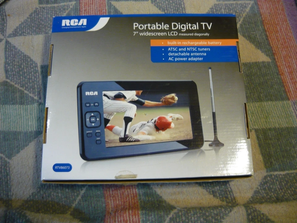 RCA RTV86073 Portable 7" Widescreen 480i HD LCD TV - Image 2 of 4
