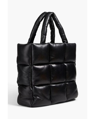 Stand Studio Diamante Black Quilted Travel Tote Weekend Bag NWT