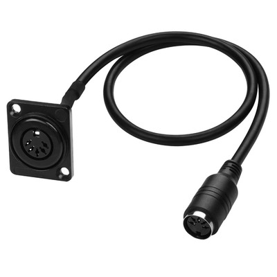 D-Type DIN 5PIN MIDI Cable - Female to Female Extension Cord - Panel Mount - 5 P