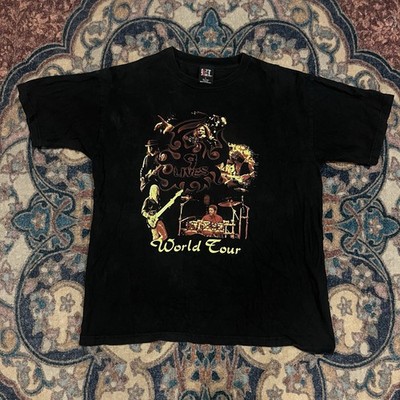 1997 9 Lives Aerosmith World Tour Black T-Shirt Giant Tag Sz L Band Tee