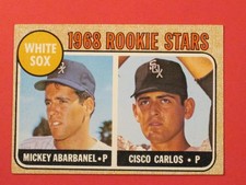 1968 Topps #287 - Rookie Stars / Mickey Abarbanel - Cisco Carlos  / EX
