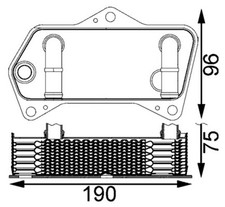 MAHLE Ölkühler Automatikgetriebe CLC 202 000S für AUDI SEAT 3C2 GOLF 3C5 A3 1K1