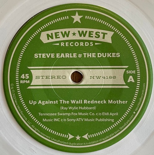 Steve Earle & The Dukes - Up Against The Wall Redneck Mother / Night Rider's Lam - Imagen 3 de 5