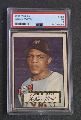 1952 Topps - #261 Willie Mays - PSA 1  (Just Graded)