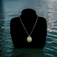 Brighton Necklace Pretty Tough Gem Light Topaz Reversible NWT