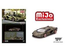 Mini GT 1:64 Lamborghini Sian FKP 37 Presentation Matte Green MGT00529 Diecast