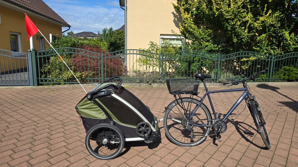 Thule Chariot Cab 2 Cypress Green – Kinderwagen / Fahrradanhänger