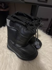 Carter's Toddler Black Quilted Winter Snow Boots Size 7M