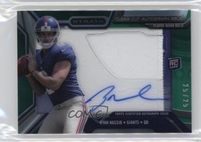2013 Topps Strata Clear Cut Rookie Relics Emerald /25 Ryan Nassib Patch Auto 4at