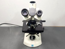 Carl Zeiss 46-70-86 Compound Binocular Microscope With Light  4 Objectives