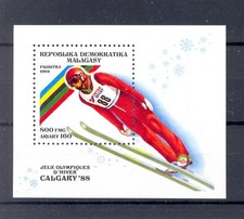 OLYMPIC - CALGARY 1988 - MADAGASCAR - WINTER - MNH