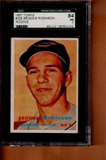 #328  BROOKS  ROBINSON  rc   1957  TOPPS    SGC 7 84   rookie