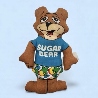 SUGAR BEAR Post Golden Crisp Vintage 80s PLUSH TOY 4.5'' Figure CEREAL PREMIUM GM