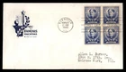 Mayfairstamps US FDC 1940 Illinois block Frances E Willard First Day Cover aaz_2