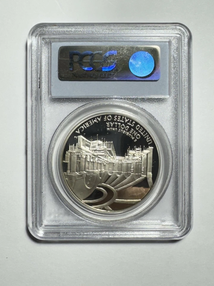 2005 P Marshall $1 Silver Commemorative Dollar PCGS MS 69DCAM - Image 2 of 2
