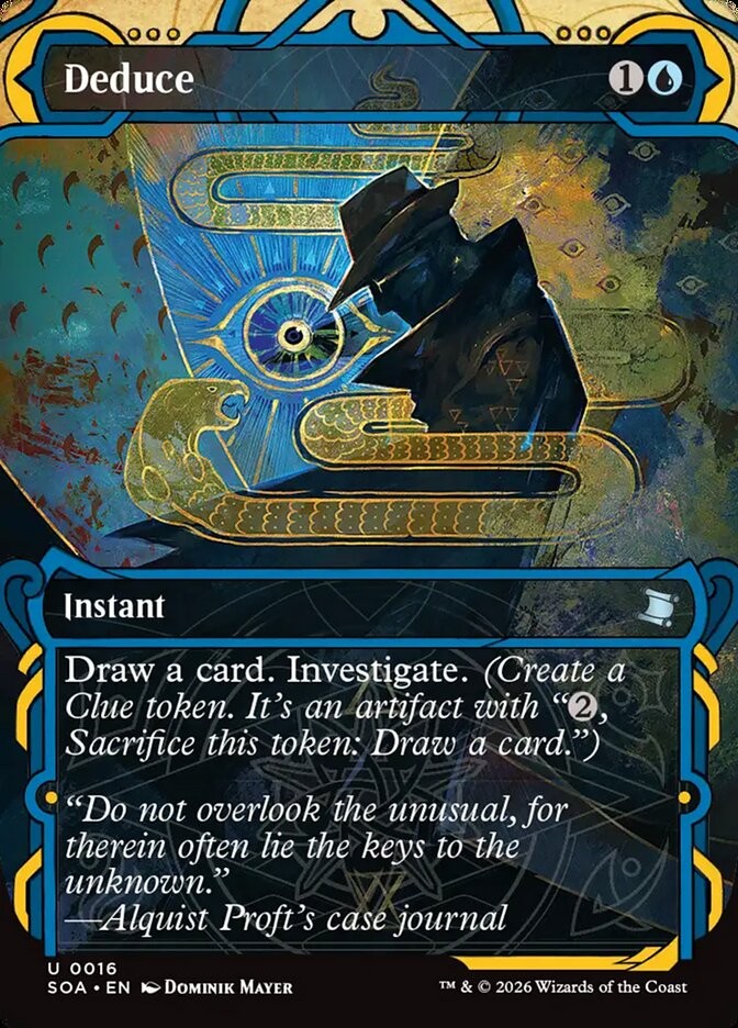 Deduce (016) Borderless Secrets of Strixhaven Mystical Archive SOA MTG Magic