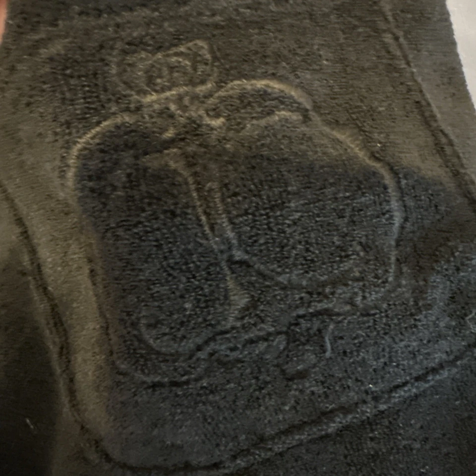 Vestido Vintage Juicy Couture Negro Calado Terry Paño Natación Cubrir Y2K Mediano Foto 4 de 4