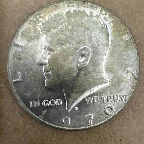 1970-D Kennedy Half Dollar 40% Silver KEY DATE Unc (1 coin)
