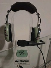 David Clark H10-13.4 Aviation Pilot Headset Dual GA Plug New Mic Cover