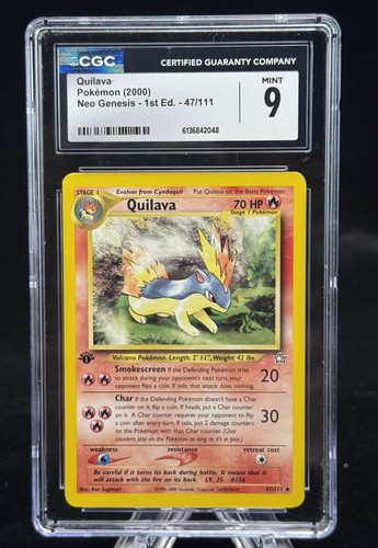 Quilava (1st Edition) graded CGC 9 for sale on eBay