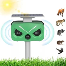 Solar Animal Repeller, Ultrasonic Animal Repeller, Cat Repellent Outdoor, Dog...