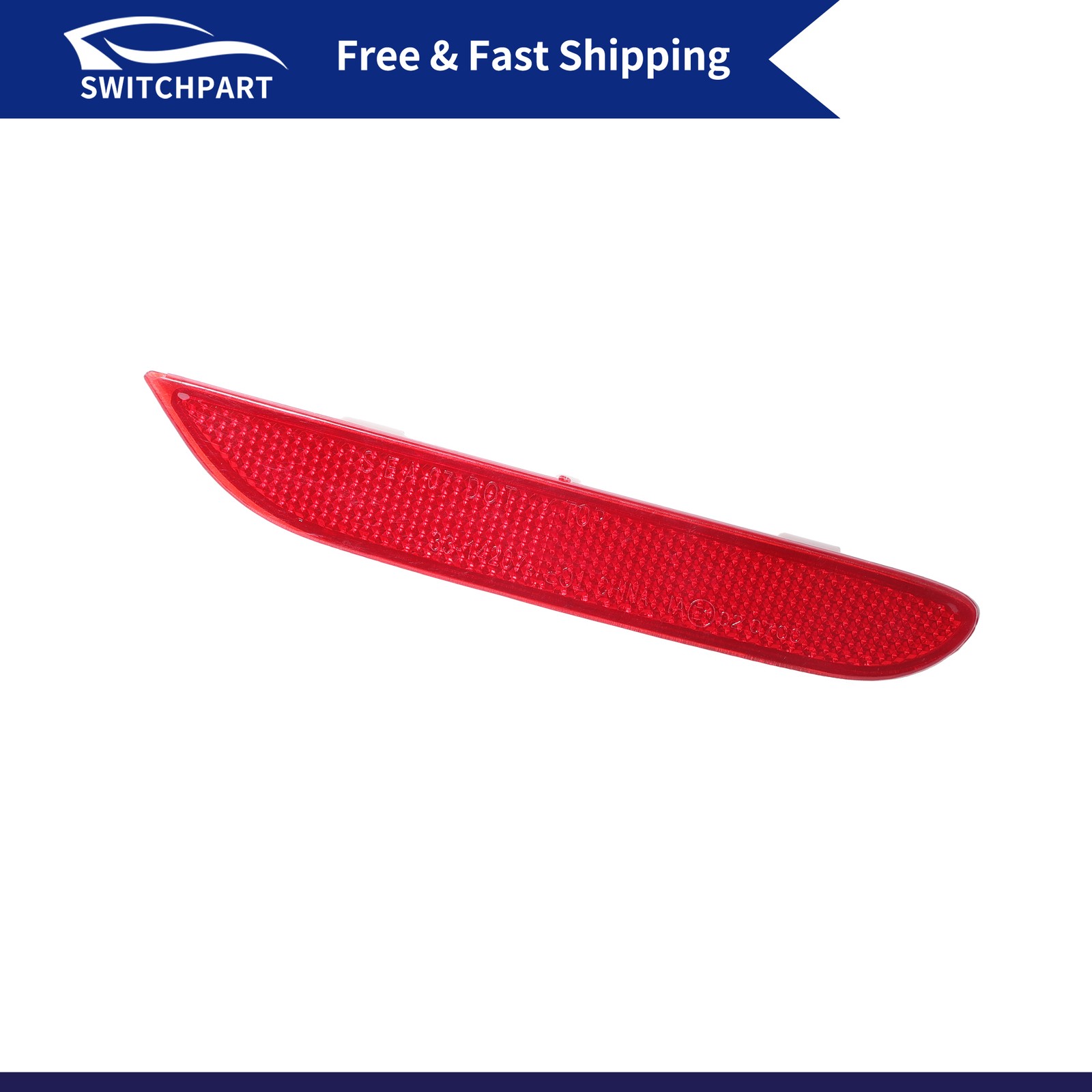 Rear Right Bumper Reflector No.26560JJ90A for Nissan Rogue 14-22 Red