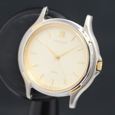 QZ SEIKO Lucent 5E21-6B00 Gold Dial Ladies Watch 2000000 NSK KRK