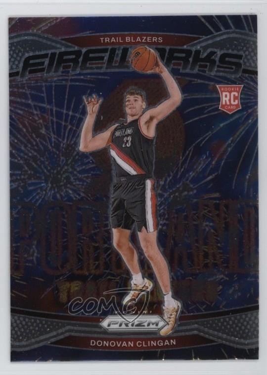 2024-25 Panini Prizm Fireworks Donovan Clingan #9 1oa8