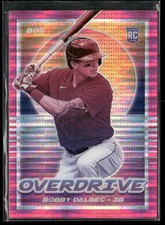2021 Panini Chronicles - Overdrive Bobby Dalbec #9 Pink Pulsar (RC)
