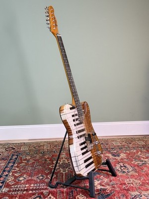 PIANO GUITAR - EPOXY CLEAR RESIN - HANDMADE NY USA 2026 - ELECTRIC TELE STYLE
