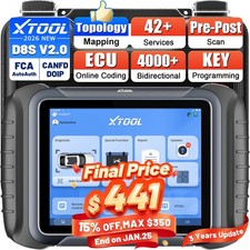 2026 XTOOL D8S V2.0 Auto Diagnostic Scanner T...