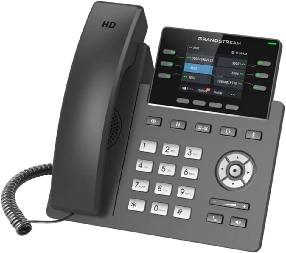 Grandstream GRP-2613 2.8" Display IP Phone with 6 Lines & 4 SIP Accounts - Black - Image 3 of 3
