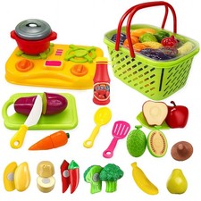 Toys for 3+ Years Old Boys Girls Play Food Set Kid Kitchen Accessory Pretend Toy