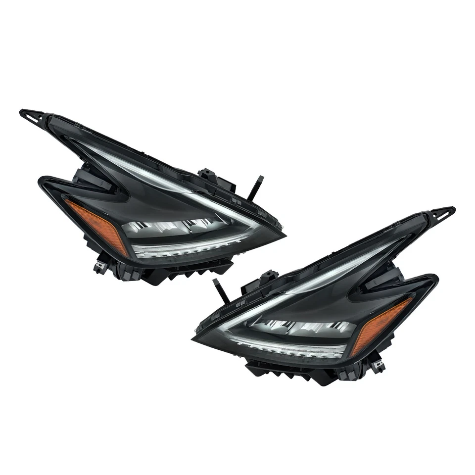 Par de faros LED para Nissan Murano 2022-2023 carcasa negra faros de fábrica Foto 3 de 4