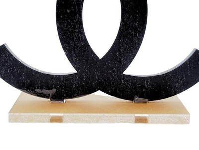 CHANEL LOGO Coco Mark Store Display Chanel Logo Black New from