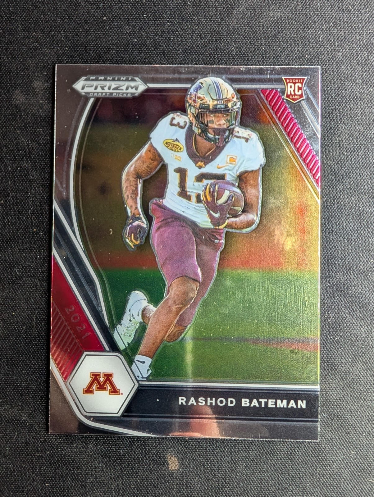 2021 MINT Rashod Bateman Rookie RC Card Prizm Draft Picks NFL Football