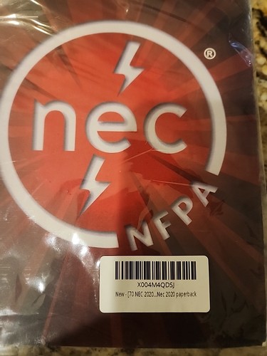 New NFPA 70 National Electrical Code 2020 Edition Paperback 978-1455922970 Fs - Foto 2 di 3
