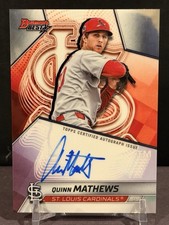 Quinn Mathews Bowman’s Best 2025 Auto Cardinals Pitching Prospect