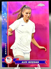 2024 Topps Chrome Alex Morgan #12 US Olympics Pink Refractor