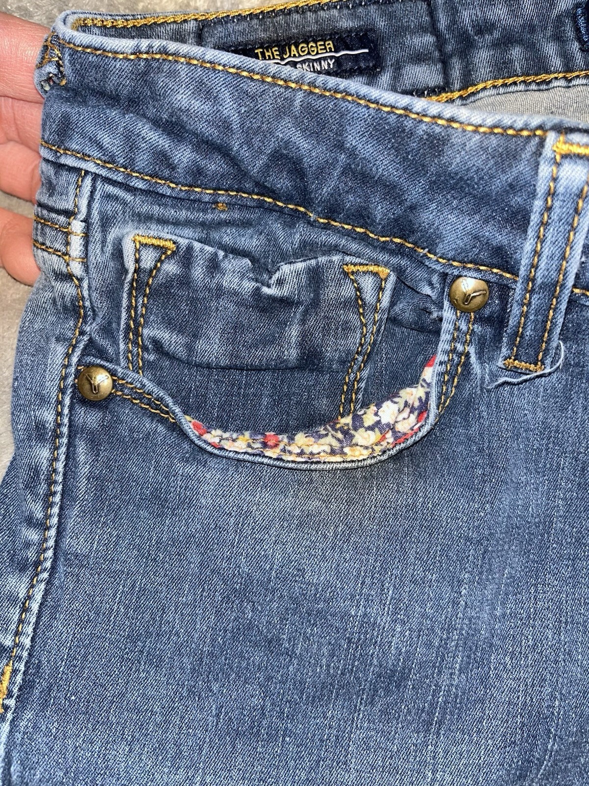 VIGOSS The Jagger Skinny Mid Rise Stretch Blue Jeans Women's Size 29 7/8