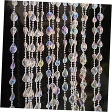 Beaded Curtain Doorways Star Acrylic Hanging Door Beads Shiny Transparent