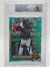 2022 Bowman Chrome Liover Peguero Mega Box Prospects Aqua Ref auto /225
